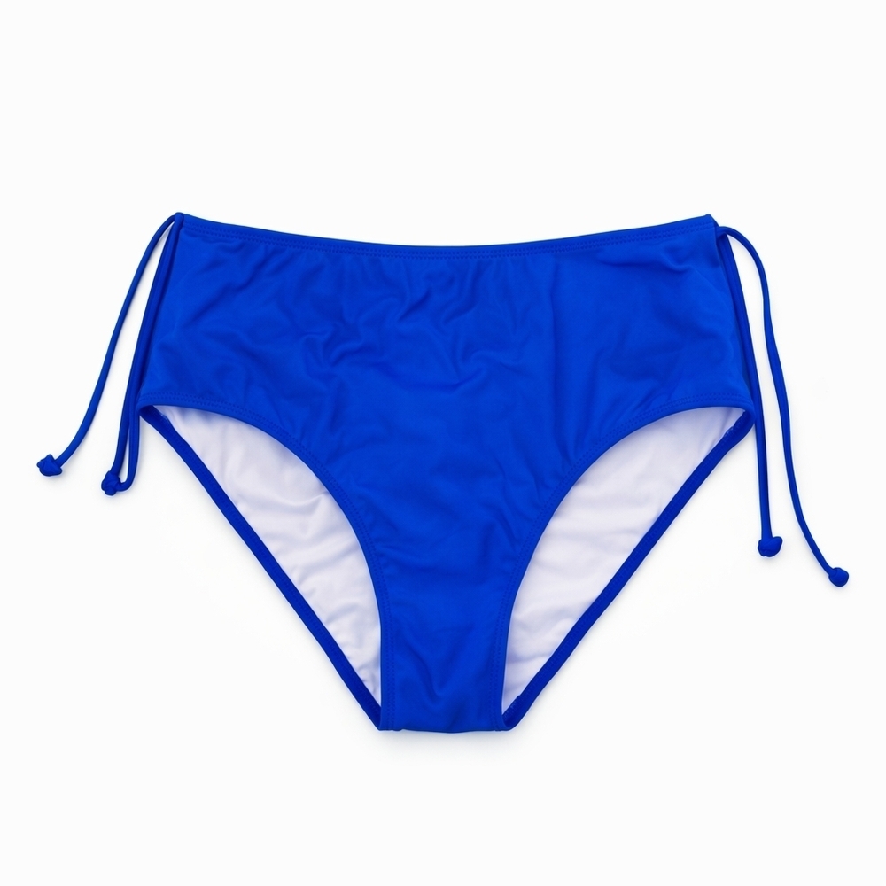 Royal Blue Halter Bikini Set Size L ✨ Gold Detail – Like New - Picture 2 of 5